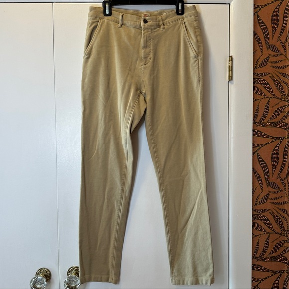 Faherty Other - FAHERTY Stretch Terry Chino Pants Khaki Brown Men’s Size 31